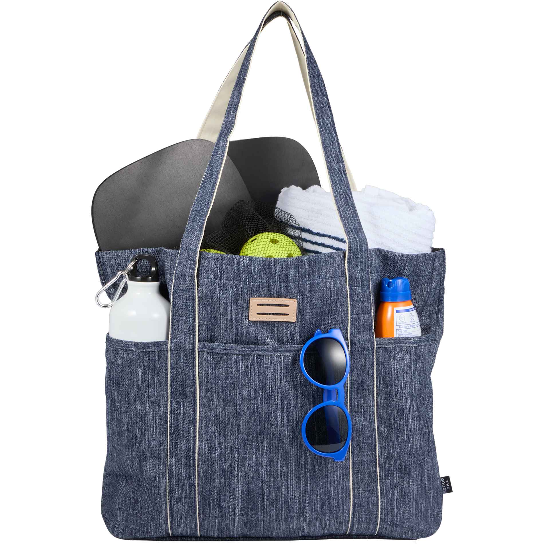 The Goods Navy Heather Carry All Tote 11