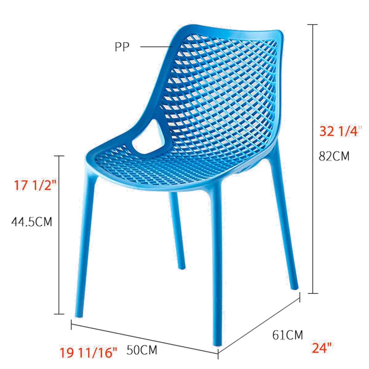Outdoor Stackable Dining Armchair 3