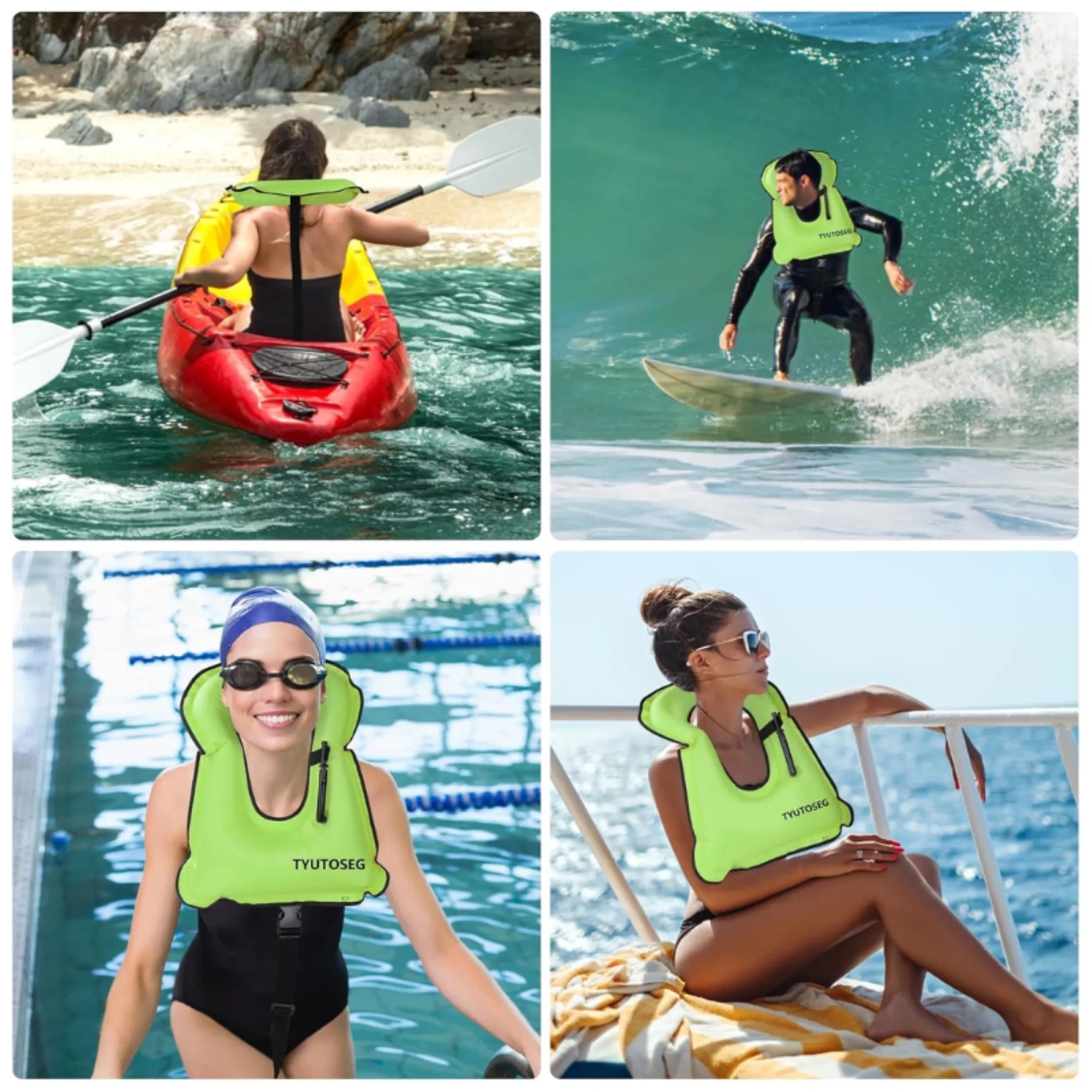 Swimming Inflatable Breathing Vest 4