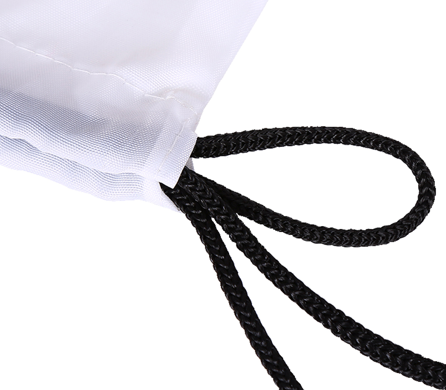 17" x 15" Polyester Drawstring Backpack 8