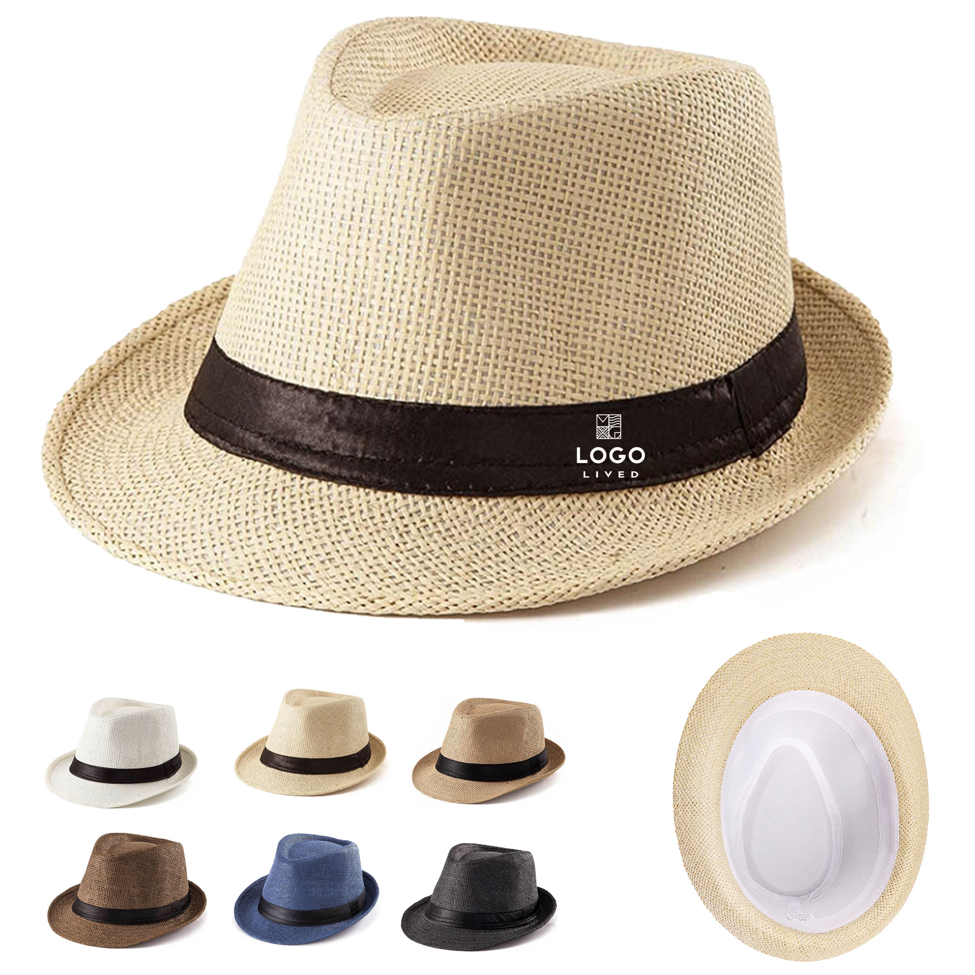 Eco Friendly Natural Straw Fedora Panama Hat 1