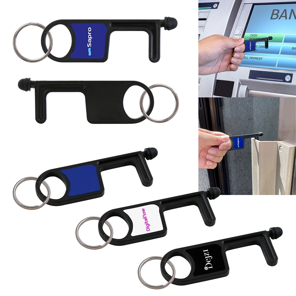 No-Touch Tool with Key Ring and Stylus 3