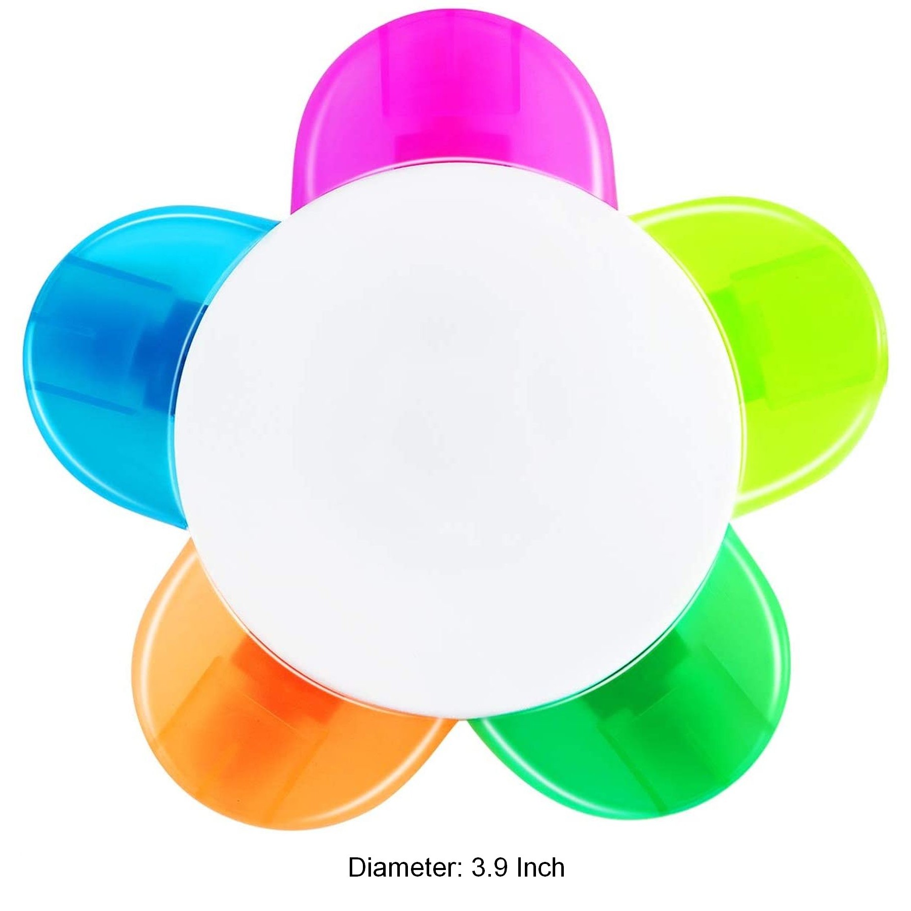 5-In-1 Fluorescent Pens Flower Shape Highlighter Pens 7