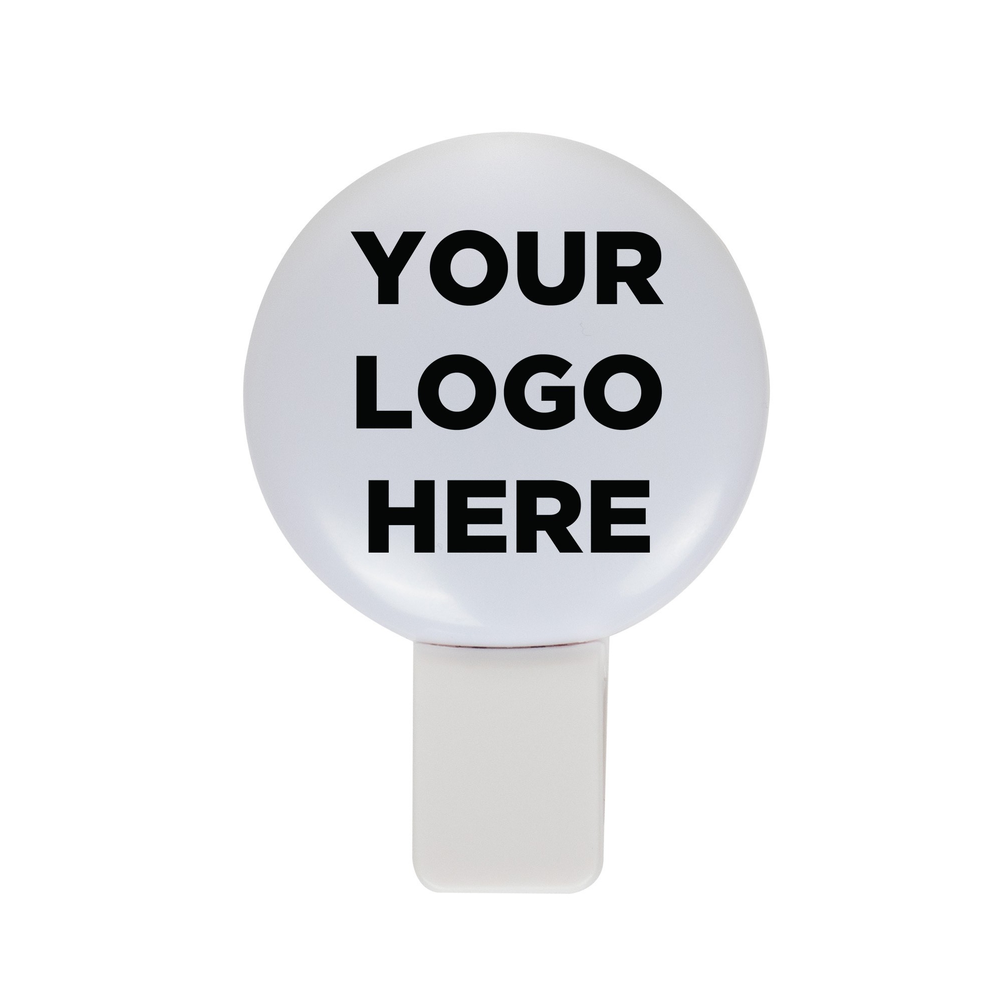 Light Up White Circle Clip-On 3