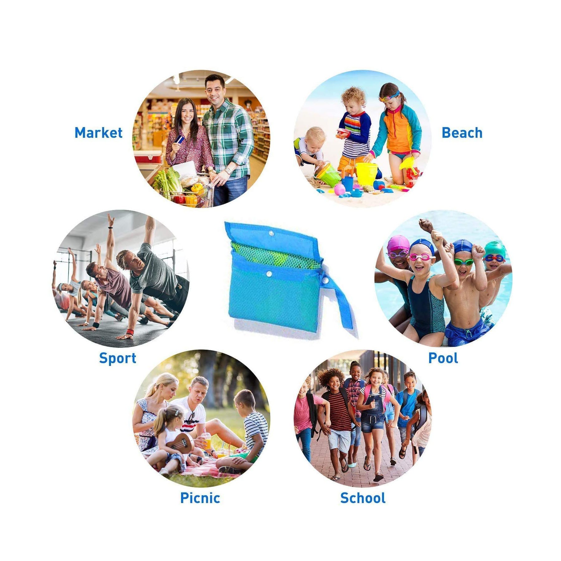 Children's Beach Toy Storage Sundries Large Bag 4