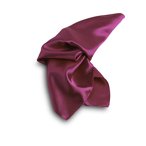 Fuchsia Polyester Satin Scarf - 30"x30" 1
