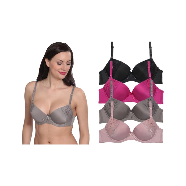 Women's Underwire Bras - Lightly Padded Size 34B-38C 3