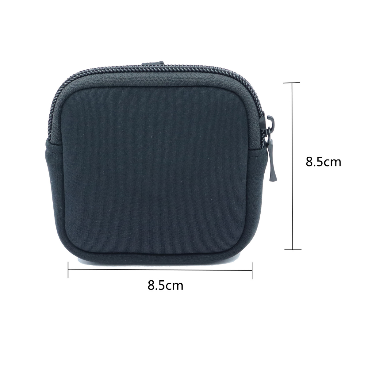Neoprene Zipper Square Pouch for Earbuds and Accessories 4
