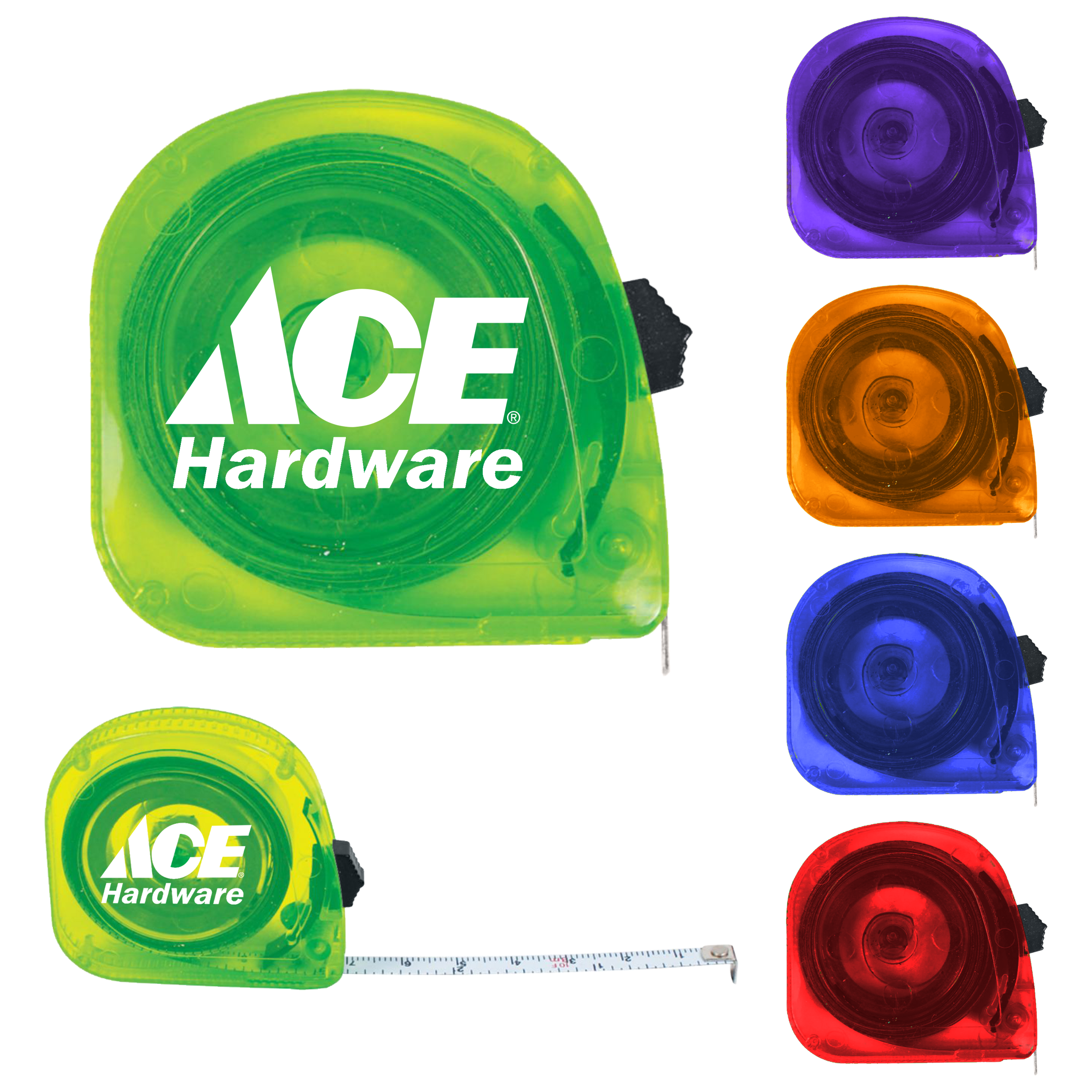 10 ft Mini Translucent Tape Measure 1