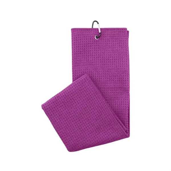 15.75"x15.75" Golf Waffle Towel - Premium Quality 4