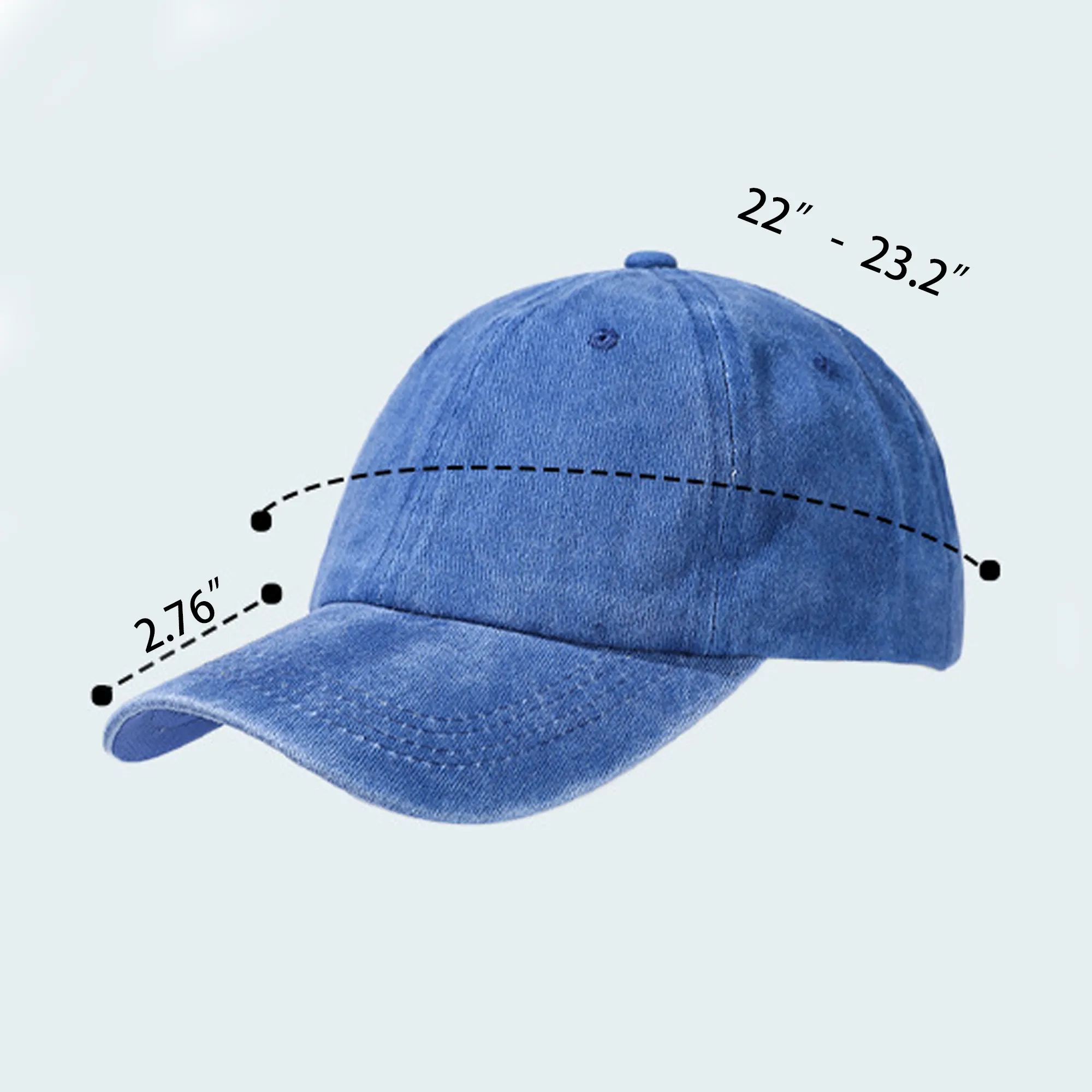MOQ 20 Washed Vintage Baseball Cap Adjustable Sun Hat 3