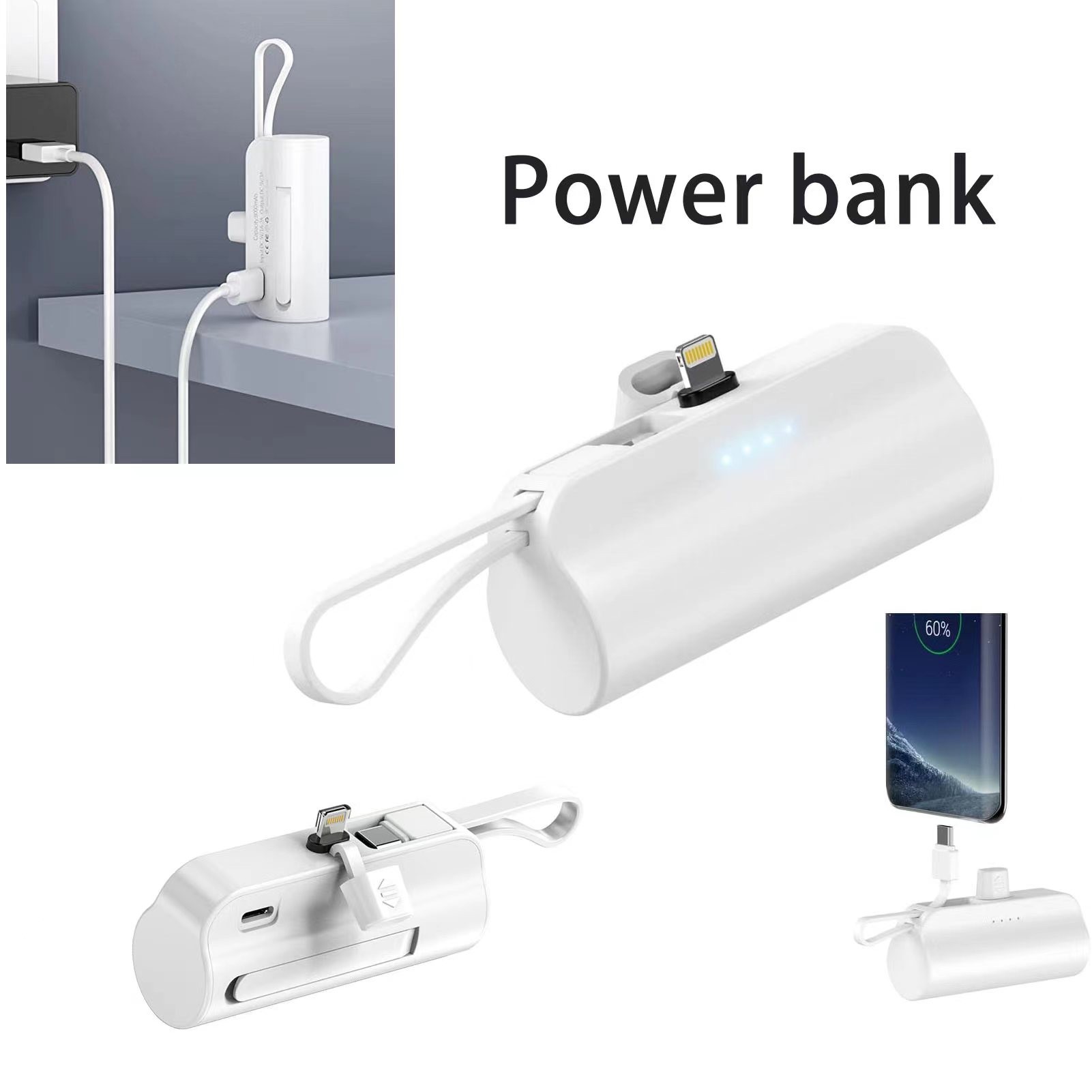 5000mAh Small Portable Phone Charger 1