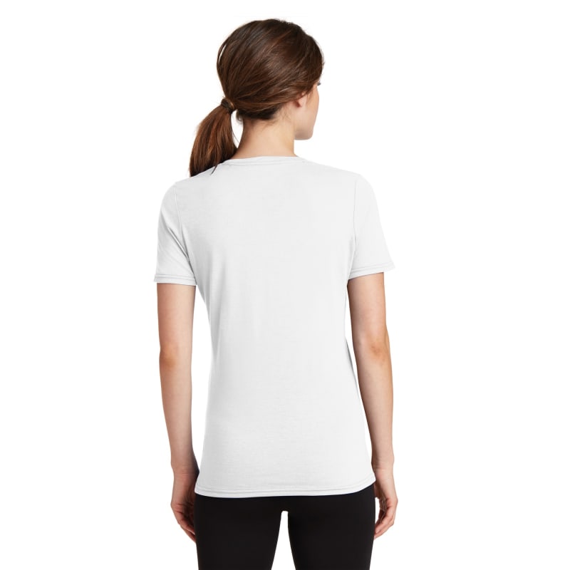 Port & Company Women's Performance Blend V-Neck Tee. 2