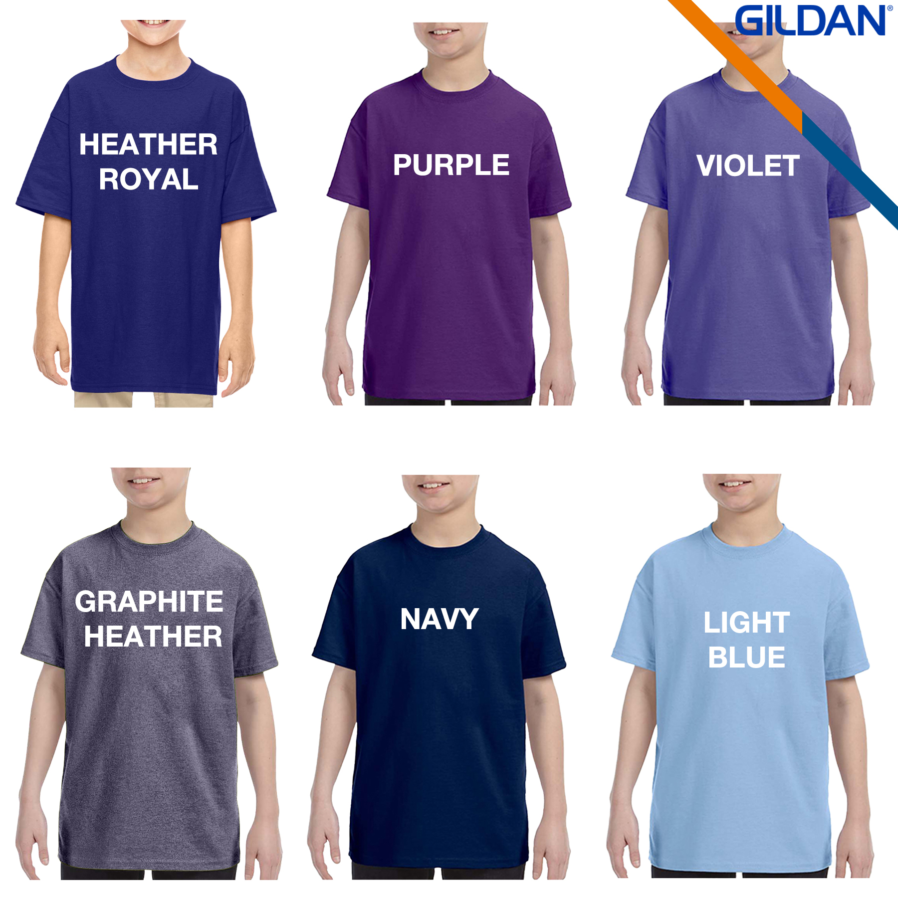 Gildan® 5.3 oz Heavy Cotton Youth T-Shirts 9