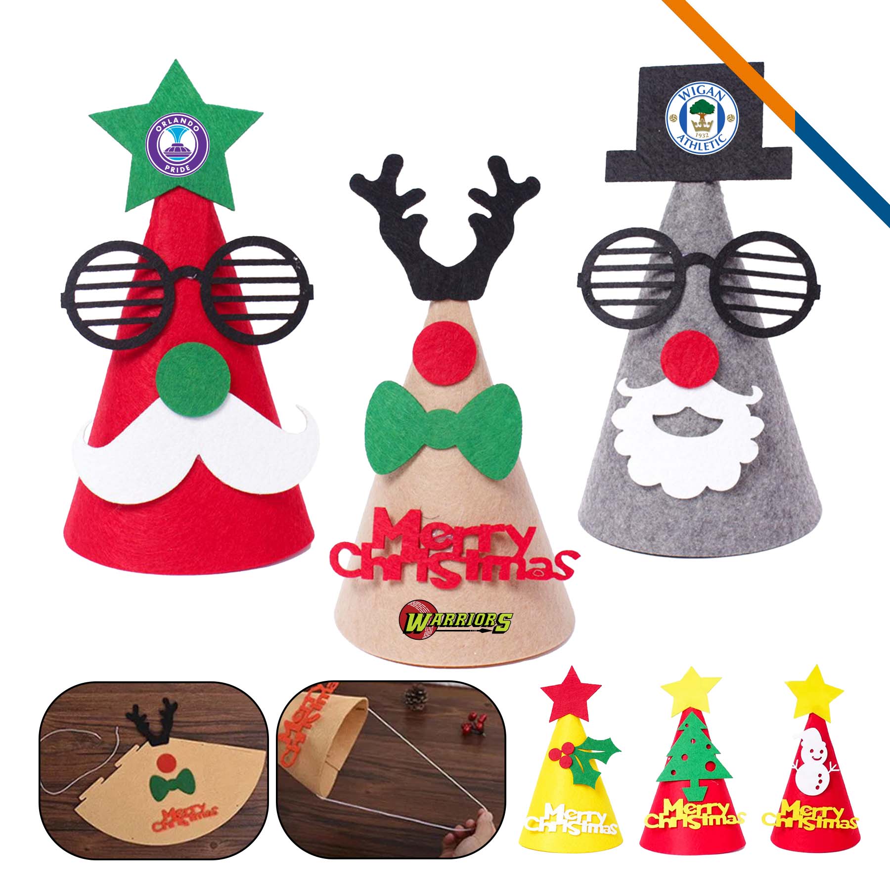 Jexin Christmas Party Hats 4