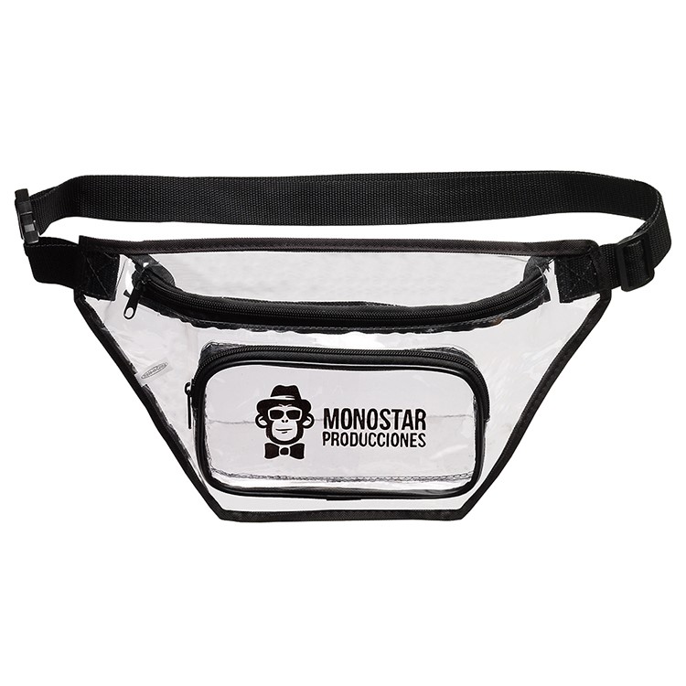 Two Zipper Clear Fanny Pack 1