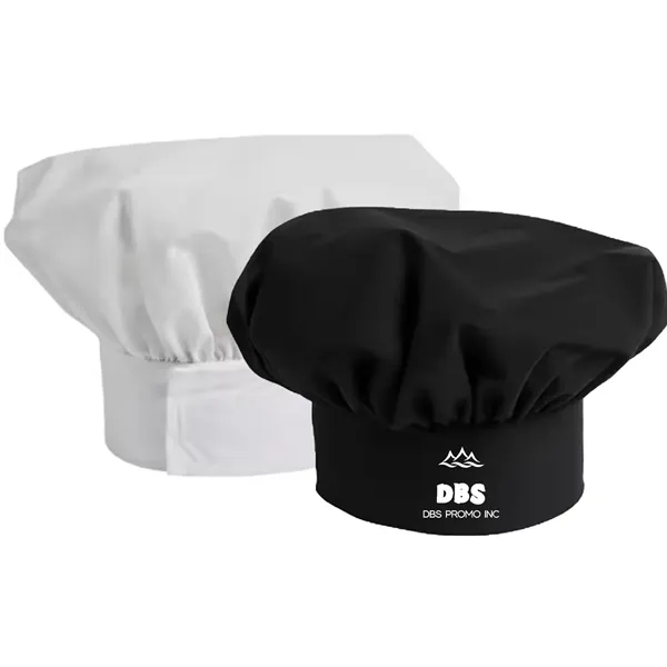 Stylish Poplin Chef Hat - Elevate Your Culinary Style