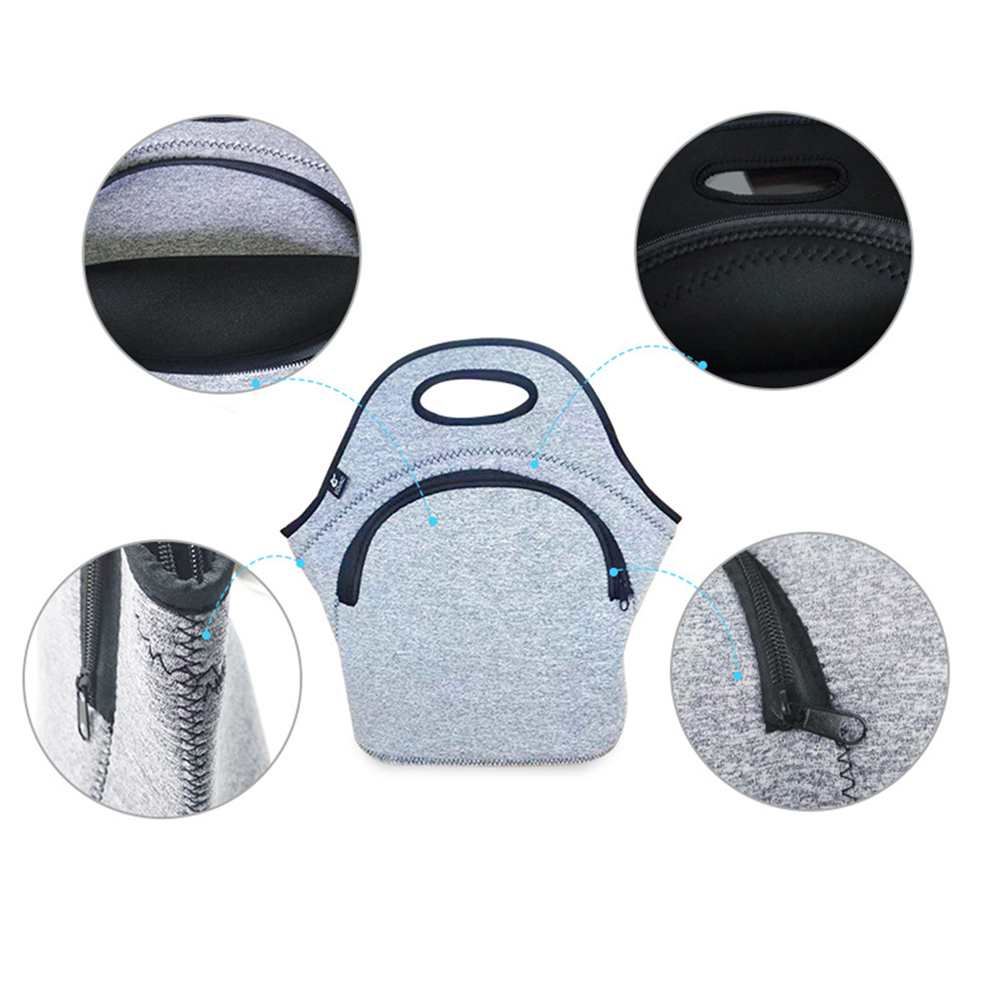 Insulated Waterproof Lunch Tote Box for Work Travel & Picnic, custom lunch bag with logo imprint 1