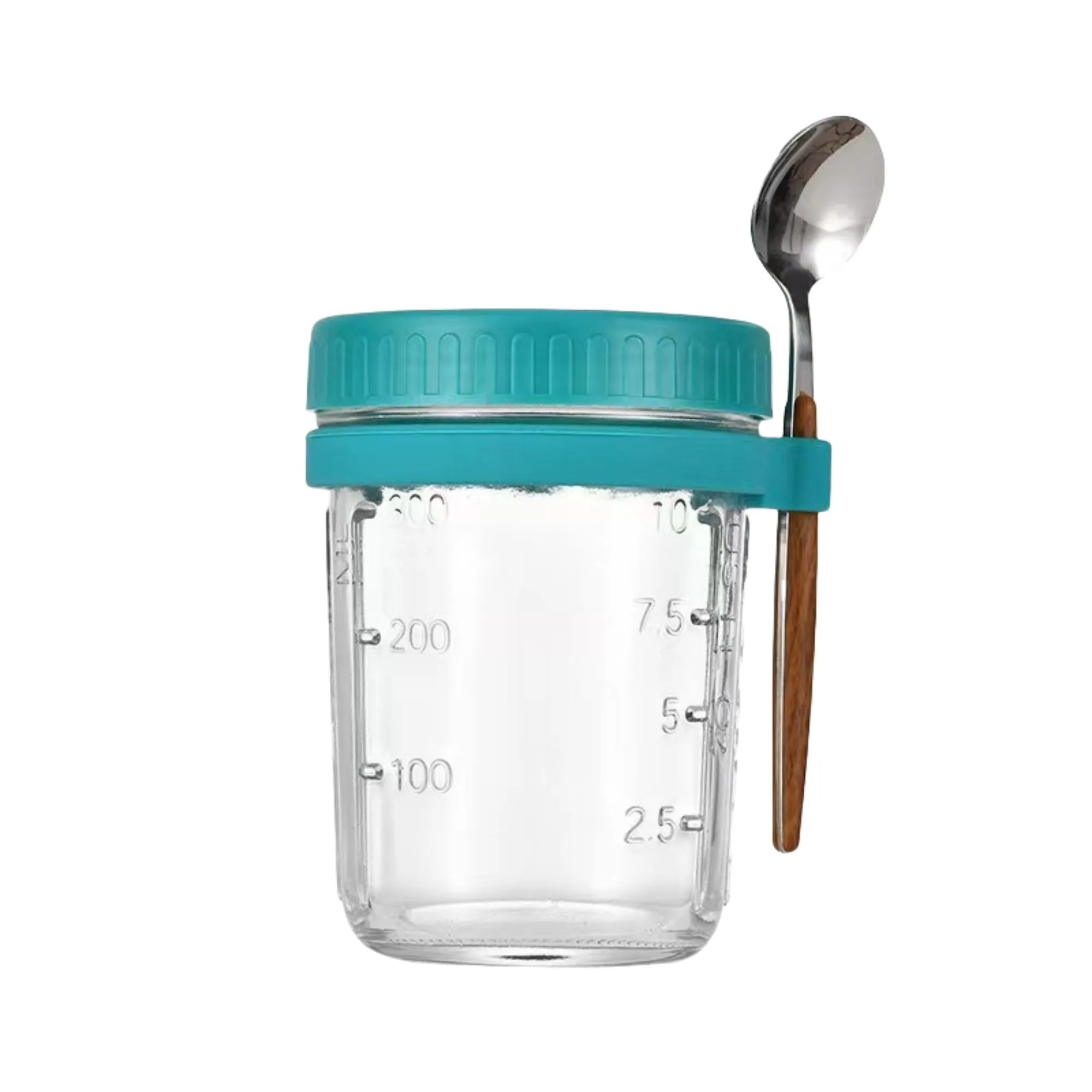 12oz Overnight Breakfast Cup With Measuring Marks And Spoon 5