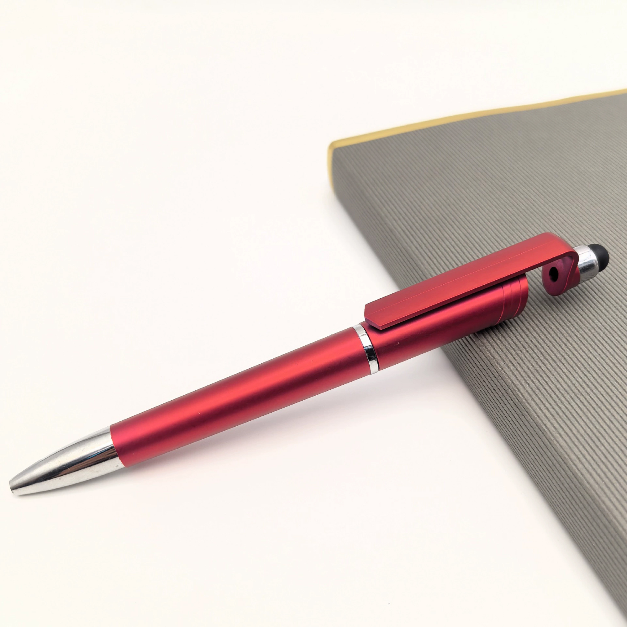 Multi Function Ball Stylus Screen Pen Mobile Holder 3 In 1 With Custom Logo Ballpoint Pen 12