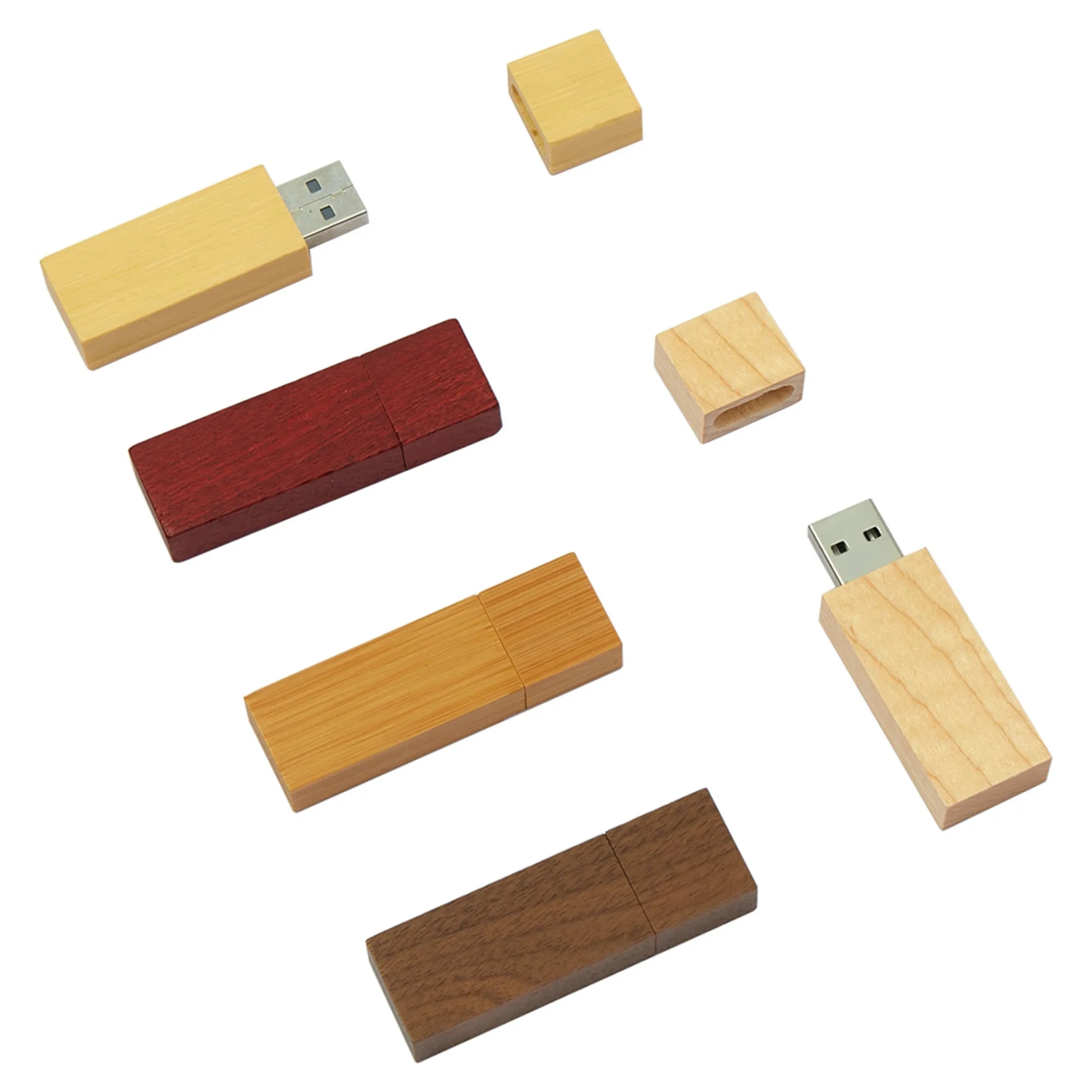 Maple Walnut Wood USB 16GB Drive 3