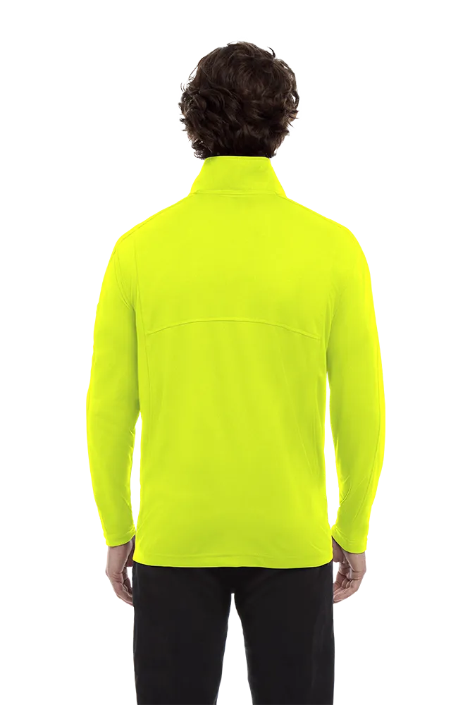 MENS WICKING SOLID 1/4 ZIP LS PULLOVER 26