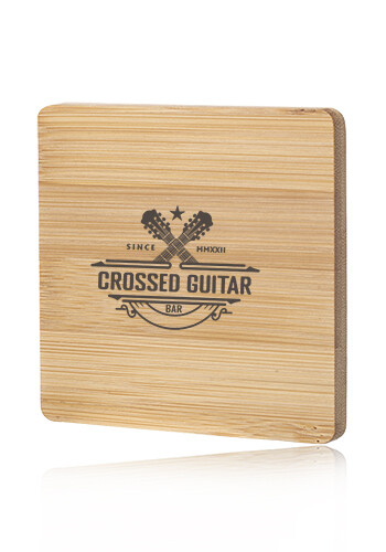 Bamboo Coaster with Concealed Bottle Opener