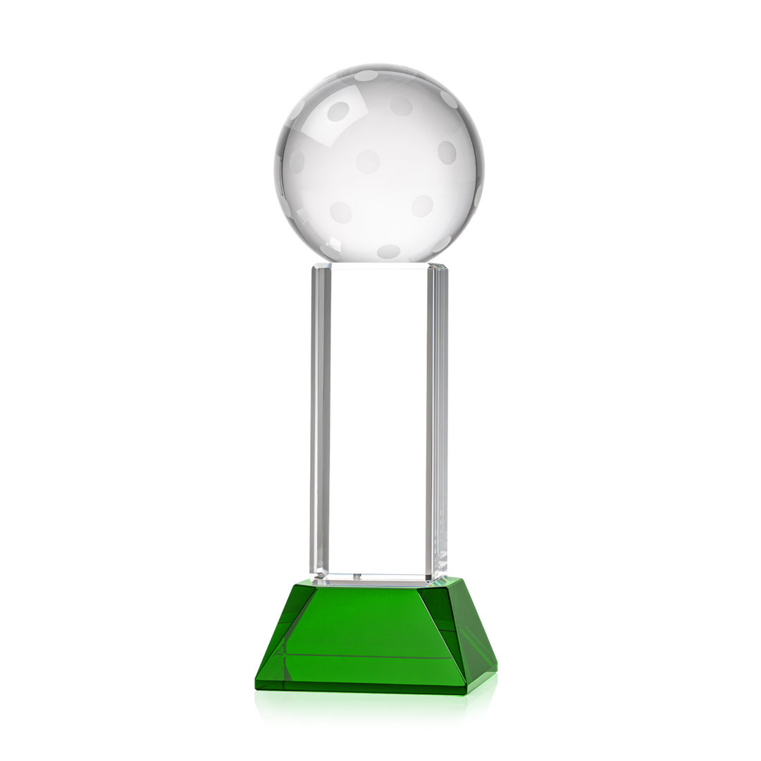 Pickleball VividPrint™ Award on Stowe Base - Green 8