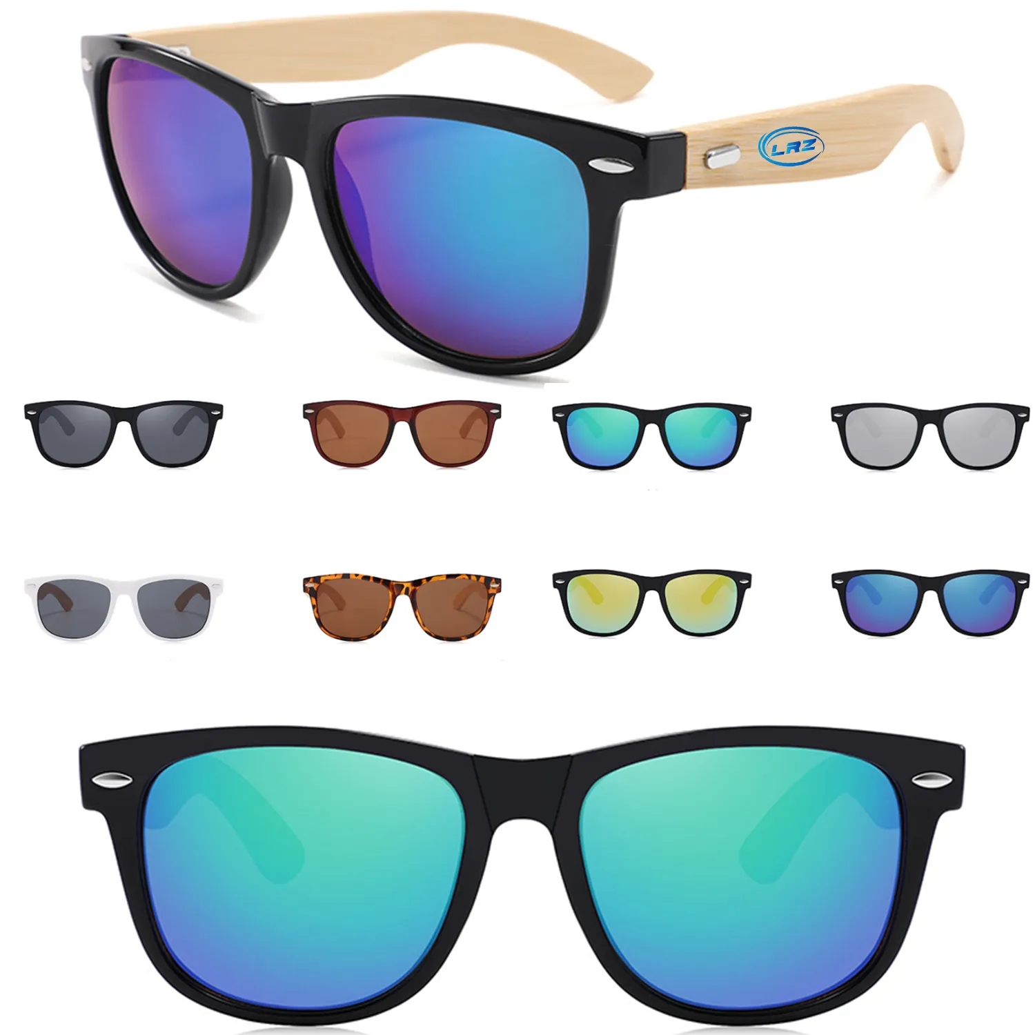 Polarized Wood Glasses Men Wooden Bamboo Sunglasses 5
