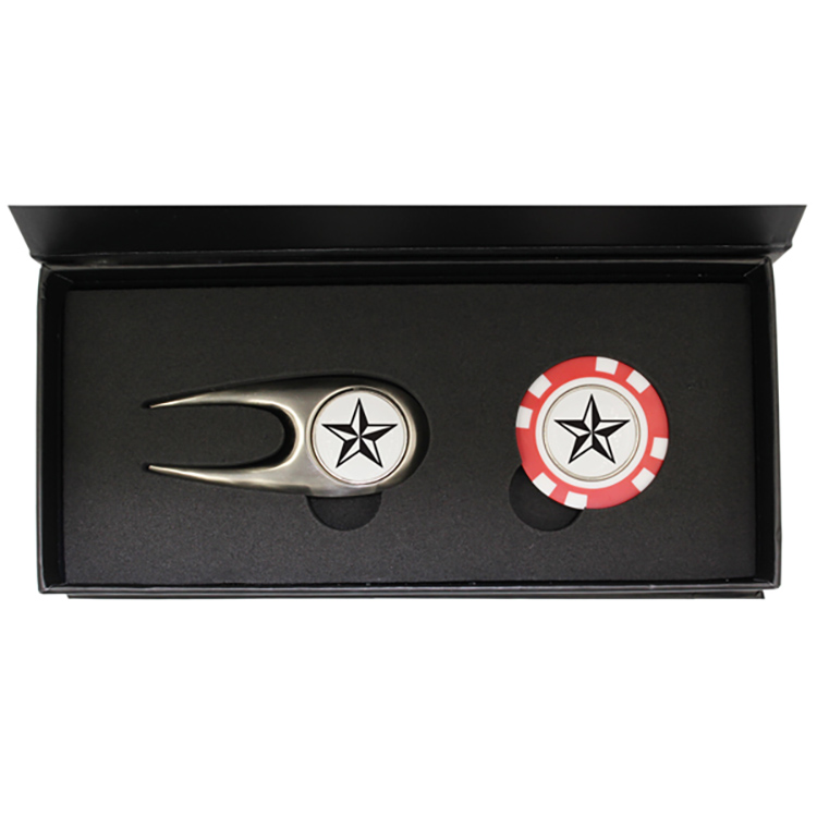Scotsman's Divot Tool and Plastic Poker with Marker in a Magnetic Close Gift Box 6