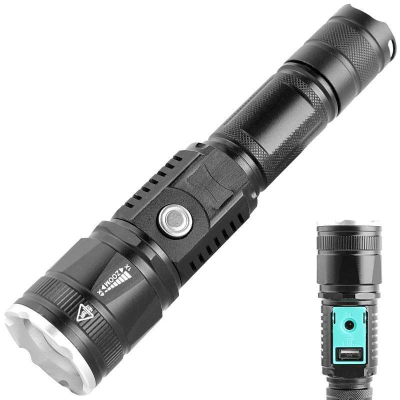 Custom Rechargeable Zoomable Flashlights 6