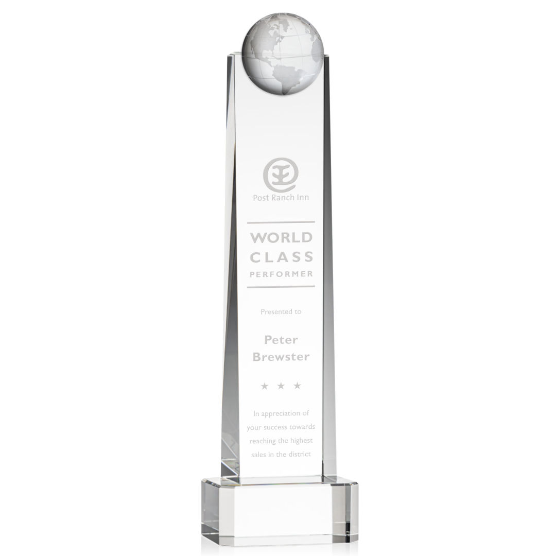 Sherbourne Globe Award on Base - Clear 7