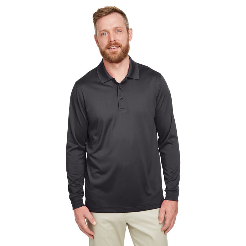 Harriton Men's Tall Advantage Long Sleeve Snag Protection Plus IL Polo 12