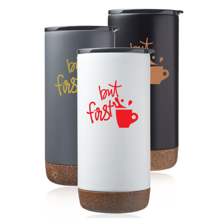 16 oz. Cork Bottom Travel Tumbler 1
