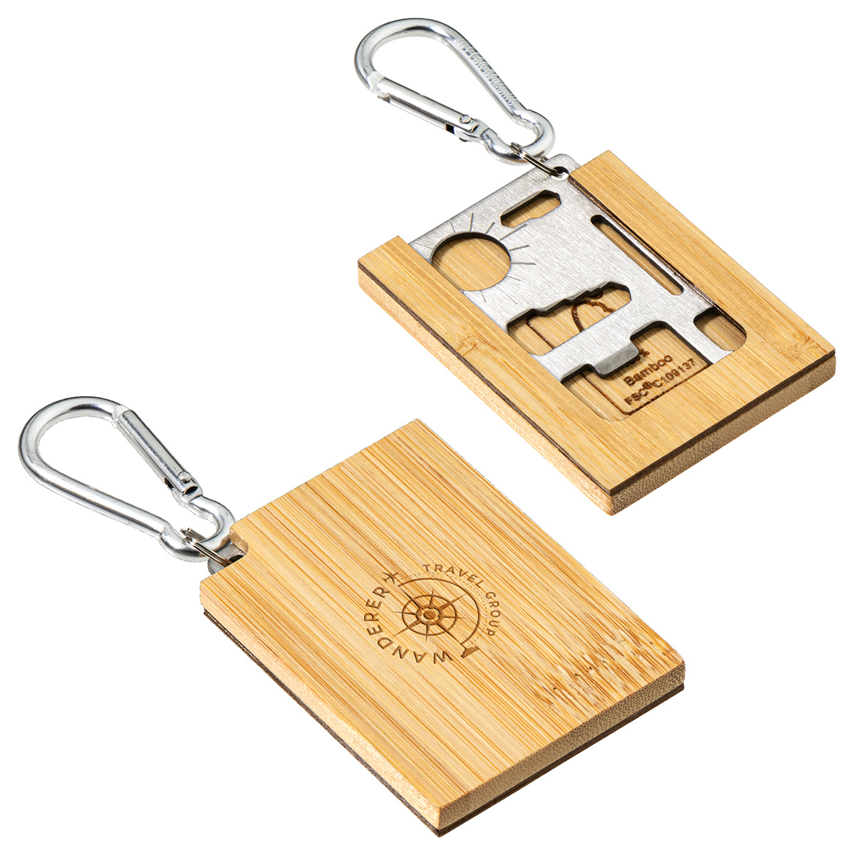 Best Buddy Tools® Bamboo Multi-Tool with Carabiner 2