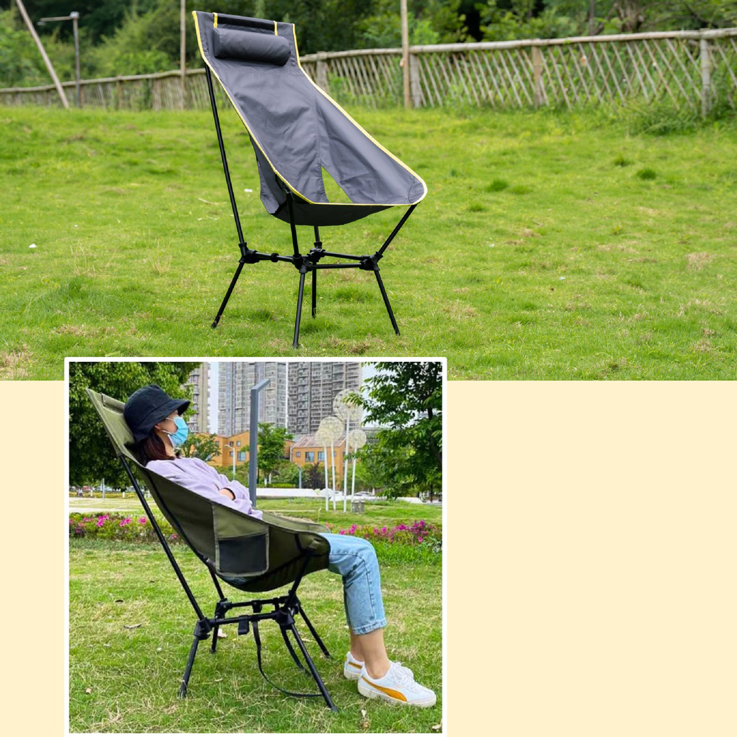 Portable Folding Camping Chair Set 5