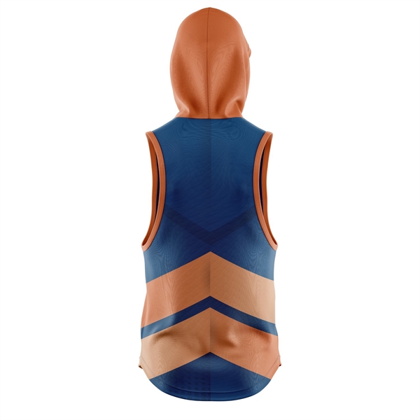 Unisex & Kids' Sublimation Sleeveless Hooded T-Shirt - 180G 1