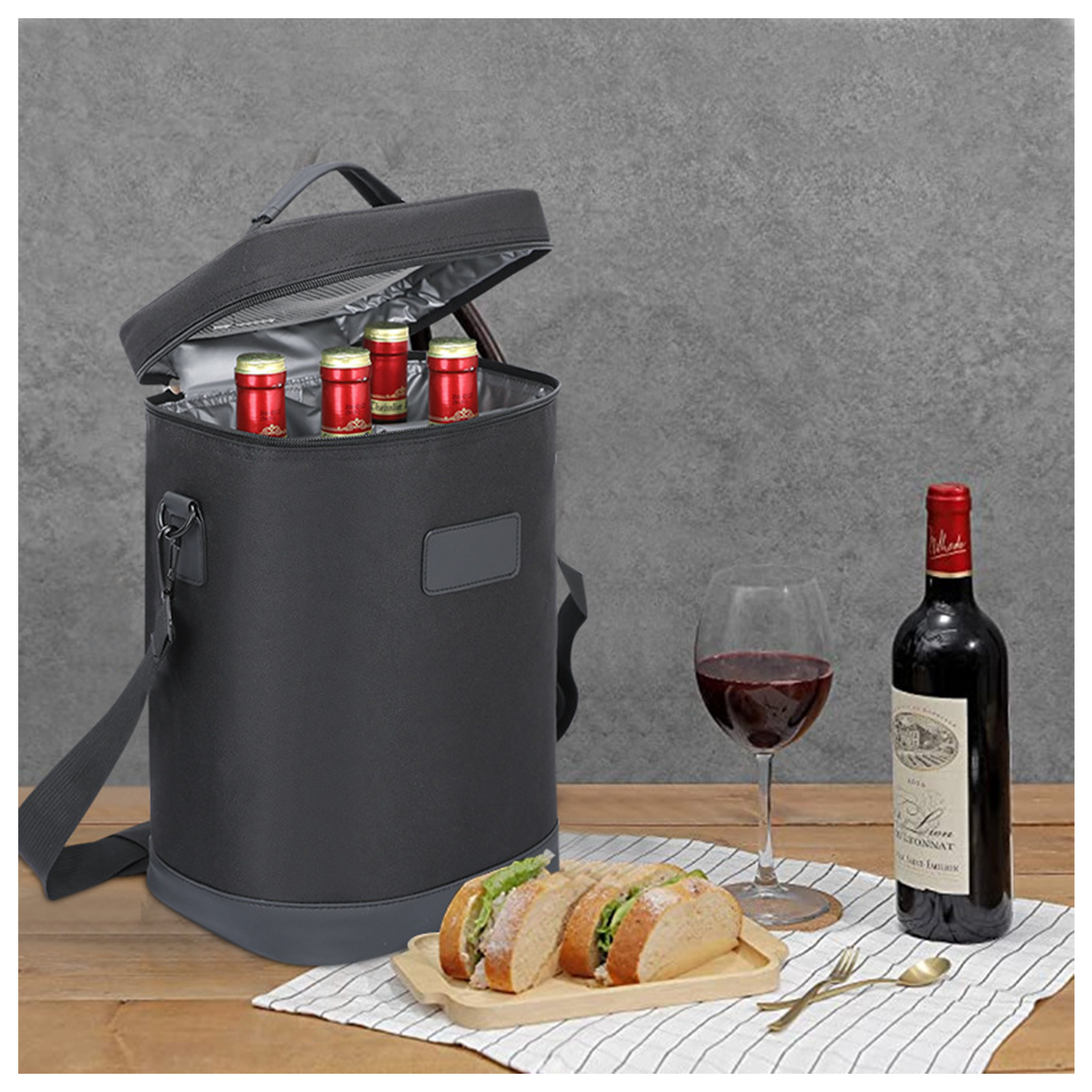 Insulated Oxford Wine Bottle Bag 6