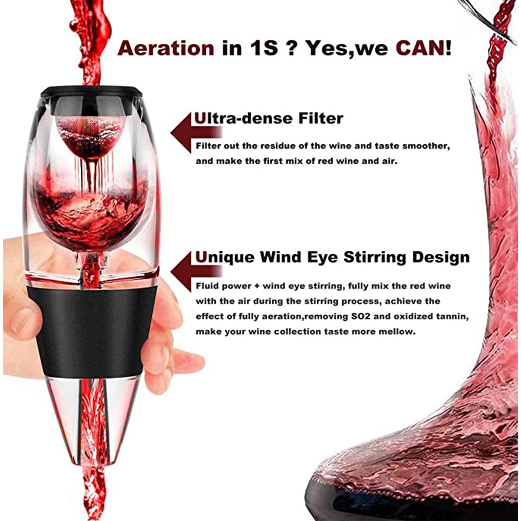 Wine Aerator With Filters 2