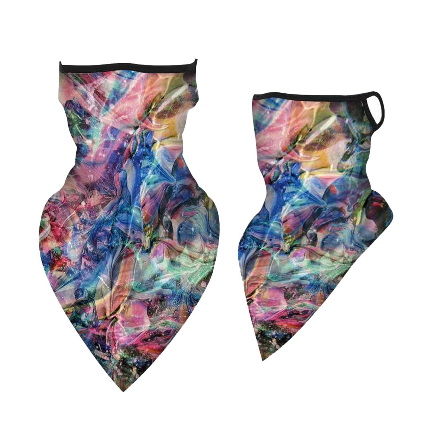 Polyester Ear Hanging Triangle Scarf Sun Protection Mask 9