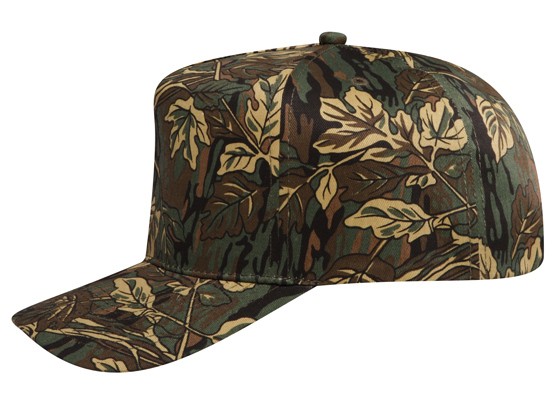 OTTO CAP® Camouflage 5 Panel Mid Profile Baseball Cap 17