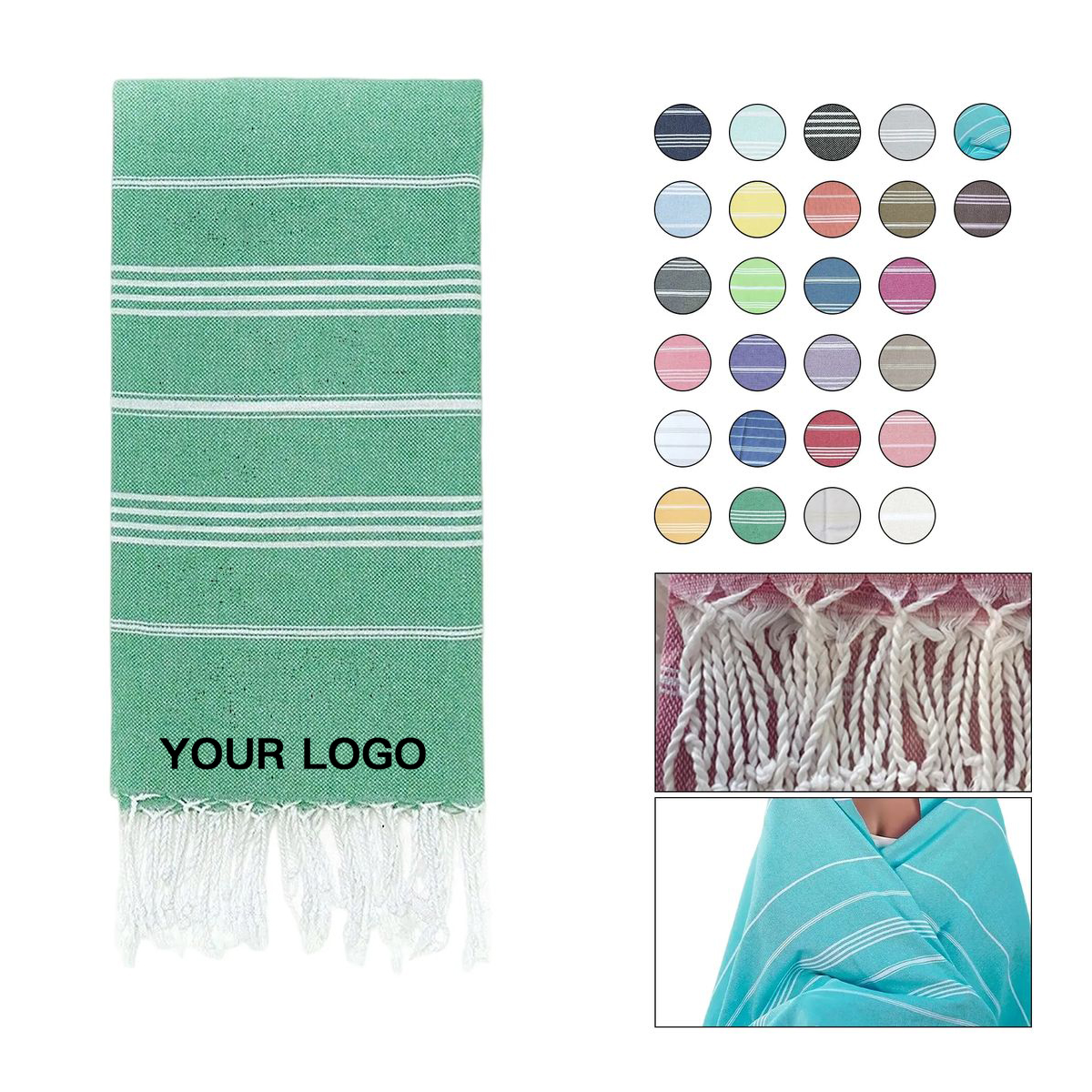 Lightweight Cotton Towel for Travel or Picnic Days 22