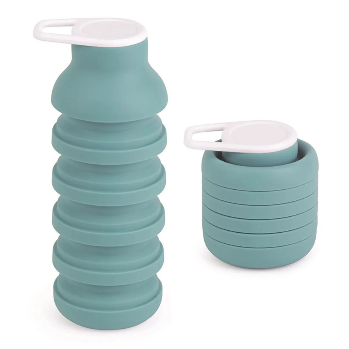 Foldable Silicone Reusable Portable Lightweight Water Bottle 2