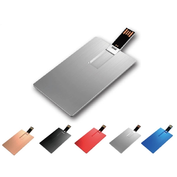 Flip Up Metal USB Business Card - 32 GB 4