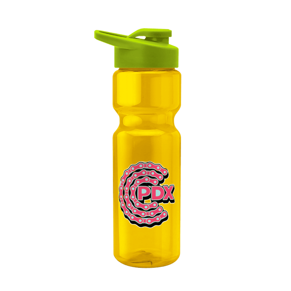 Blazer 28oz Transparent Bike Bottle w/Drink-thru Lid 2489