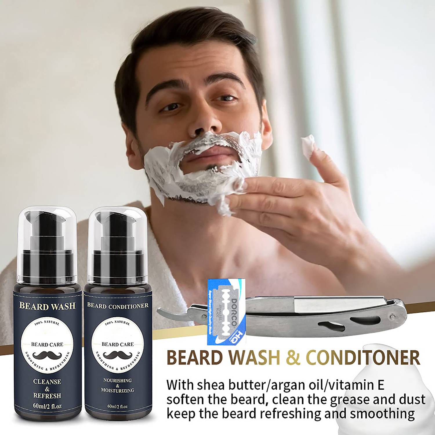 12PCS Men's Grooming Beard Care Kit 3