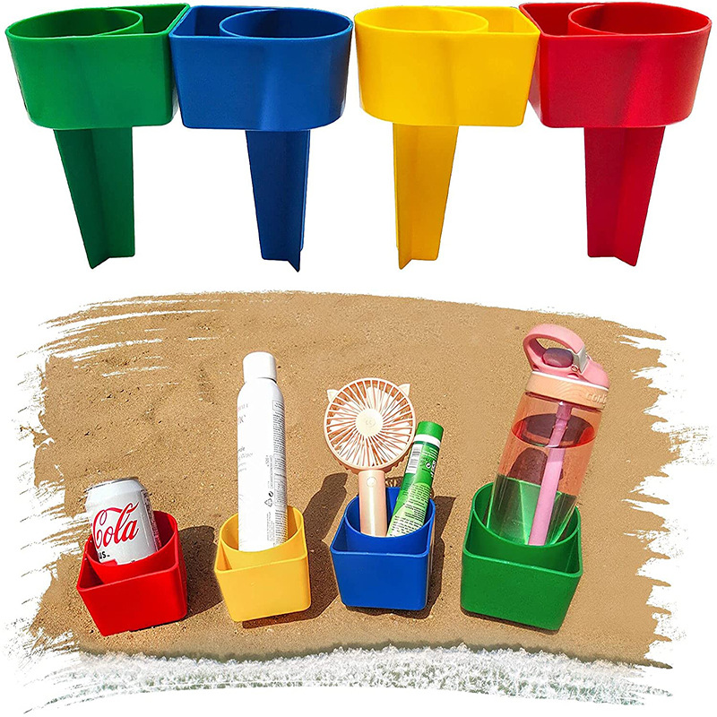 Multi-Functional Sand Cup Holder for Phone Sunglasses Key 12