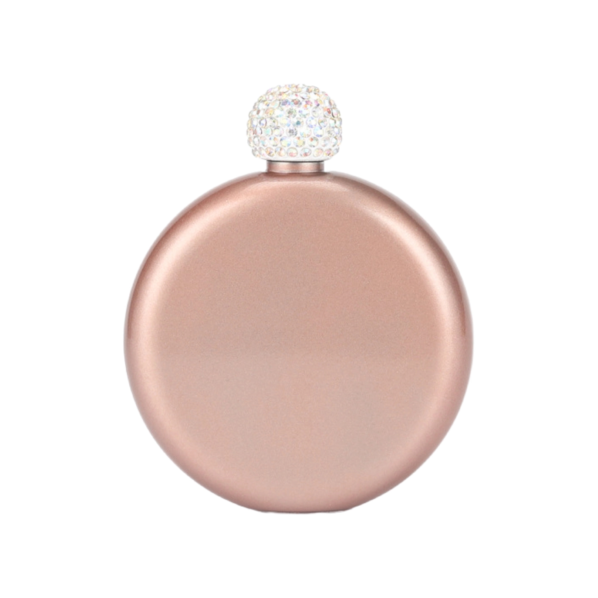5oz Stainless Steel Wine Flask With Rhinestone Cap 2