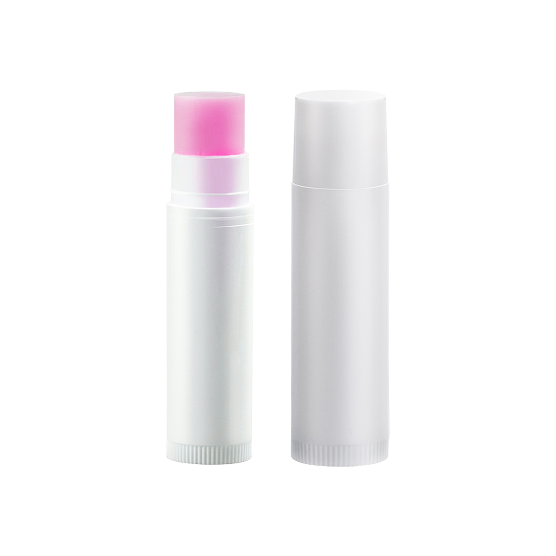 5g Natural Beeswax Lip Balm Moisturizer In White Tube With Sticker Imprint 7