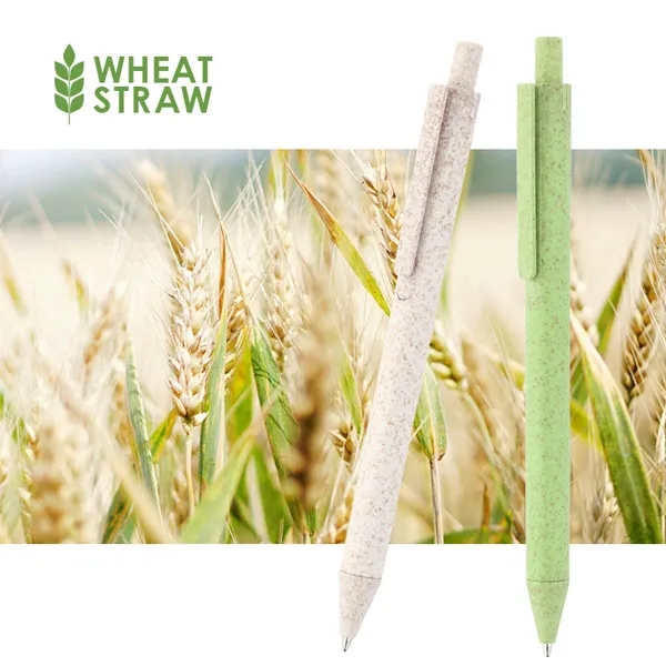 Eco friendly Wheat Straw Ball Pens 3